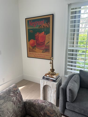 Customer photo review of Negroni Vintage Drinking Poster