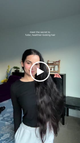 Customer video review of Flowering Hair Serum