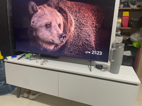 Customer photo review of Mueble para TV Le Mans Hasta 55 Pulgadas Blanco