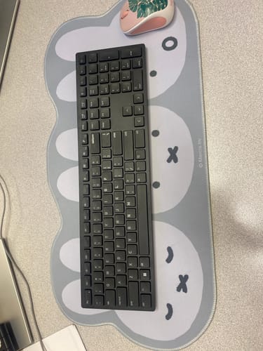 Customer photo review of Miffy Large Keyboard Mat – Cute Desk Pad & Mouse Pad