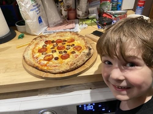 Customer photo review of Sourdough Pizza Bases