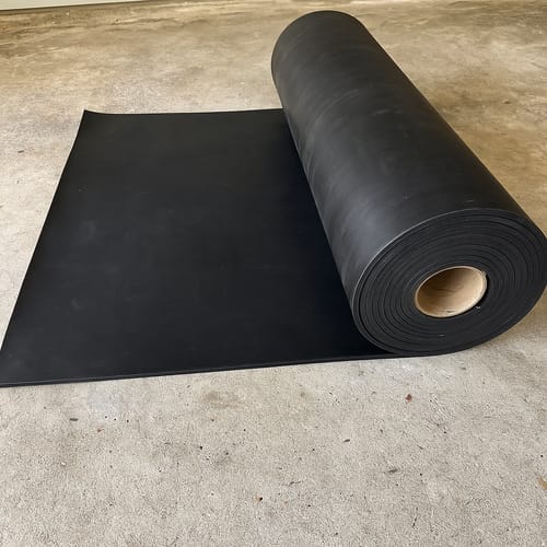 Customer photo review of Commercial Grade Rubber Sheet 1.5mm-25mm, 1.4m Wide Heavy Duty, Abrasion Resistant Custom Cut by Meter Natural Rubber for Industrial Use