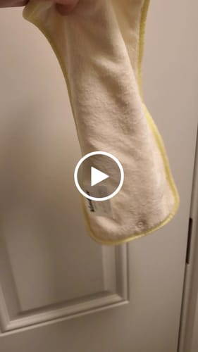 Customer video review of 4-Layer Bamboo Viscose Cloth Diaper Insert