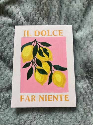 Customer photo review of 6 Mini Paintings - Italian ''Dolce Vita'' Set