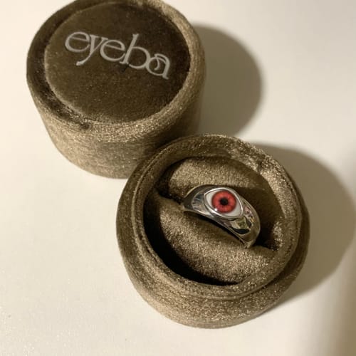 Customer photo review of 5 Custom Glowing Red Mini Eyes