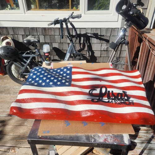 Tamara H. review of Custom Metal First and Middle Name Wall Art | Indoor Outdoor | Up to 46" | 20+ Color Options image 1 out of 1