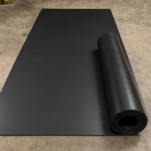 Customer photo review of Industrial Grade Rubber Sheet 1.5mm to 25mm Thick Heavy Duty, Abrasion-Resistant, Custom Cut Lengths 1.4m Wide Rolls, Ideal for Tough Applications