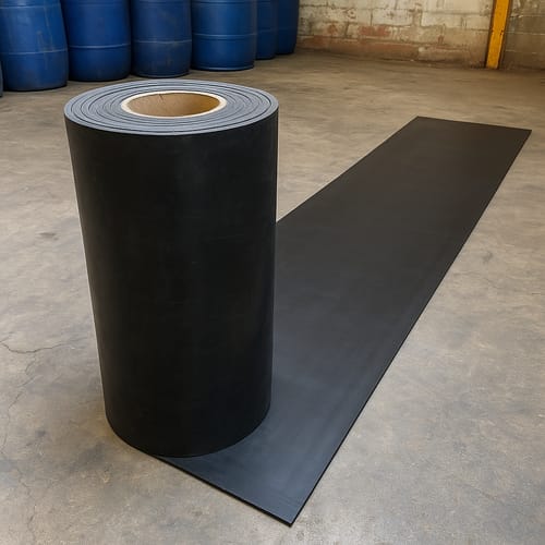 Customer photo review of Industrial Grade Rubber Sheet 1.5mm to 25mm Thick Heavy Duty, Abrasion-Resistant, Custom Cut Lengths 1.4m Wide Rolls, Ideal for Tough Applications