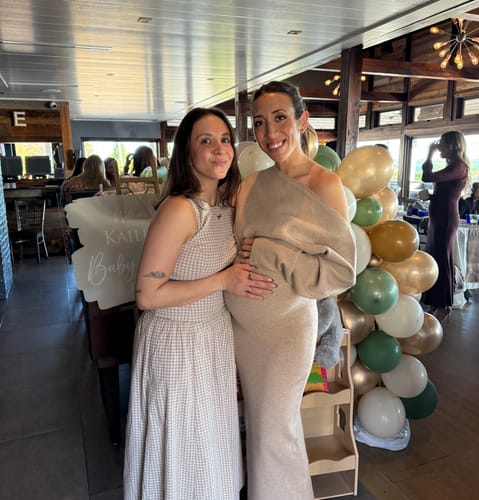 Customer photo review of Knit Off-Shoulder Sweater Maxi Dress