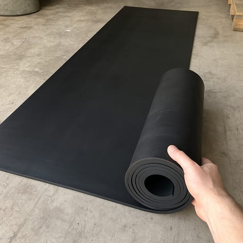 Customer photo review of Industrial Grade Rubber Sheet 1.5mm to 25mm Thick Heavy Duty, Abrasion-Resistant, Custom Cut Lengths 1.4m Wide Rolls, Ideal for Tough Applications