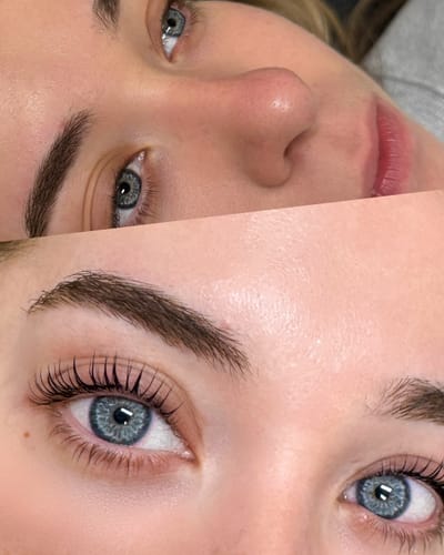 Customer photo review of Pure Care Lash & Brow Lift Pack