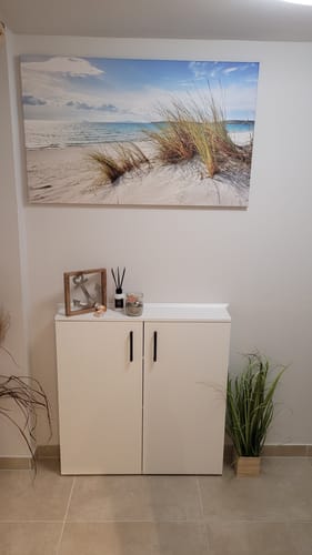 Customer photo review of Leinwandbild | Dünenlandschaft mit Meerblick | Querformat