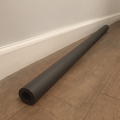 Customer photo review of Pipe Insulation Black Foam Class O 114mm x 32mm Wall 2m