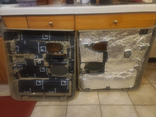 Customer photo review of SoundSkins | OPEN BOX Pro Door Sound Deadening Kit | SSK-OPENBOXPRO | 3 Layers (Acoustic Foam, Foil, Rubber Butyl), 11 sq ft