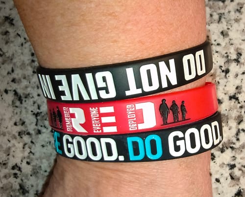 Customer photo review of Be Good Do Good - Silicone Bracelet