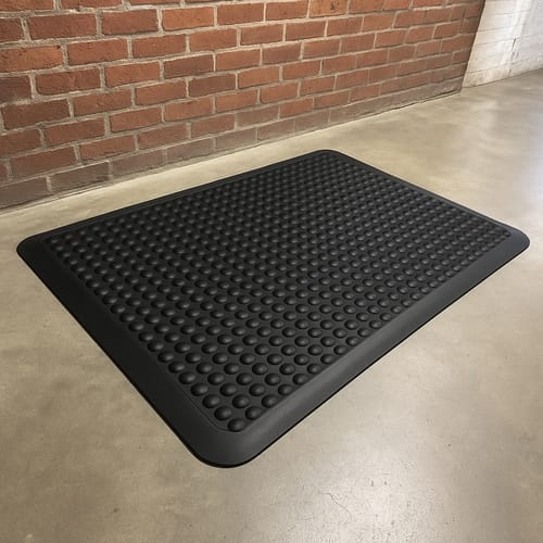 Customer photo review of Anti-Fatigue Non-Slip Cushioned Bubble Rubber Industrial Mats