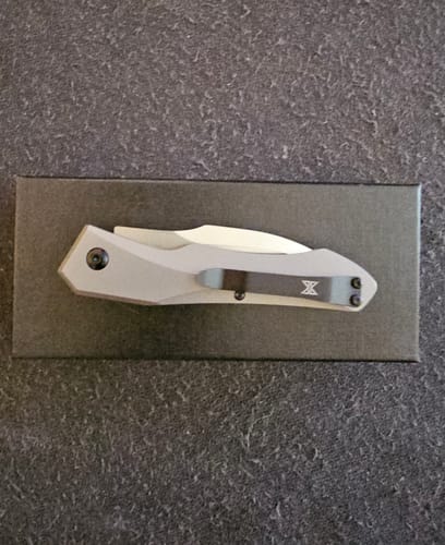 Customer photo review of Hendrix Titanium M390 Auto Hell Hawk Switchblade
