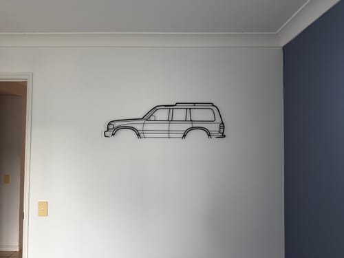 Customer photo review of Toyota Land Cruiser FJ80 Metal Wall Art