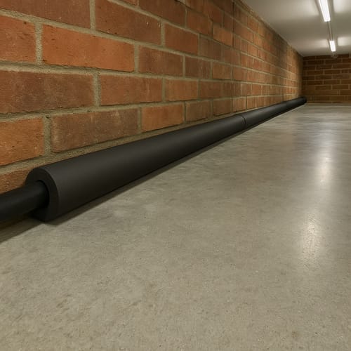 Customer photo review of Pipe Insulation Foam Class O Black 67mm x 19mm Wall – 2m