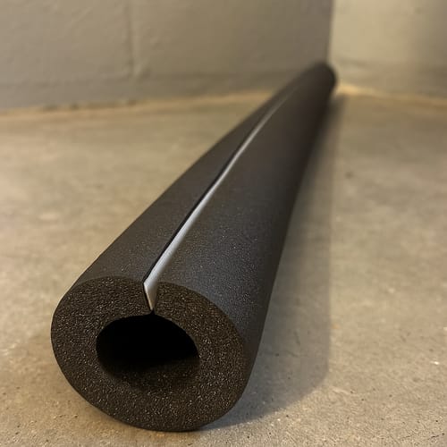 Customer photo review of Pipe Insulation Nitrile Foam Self-Seal Black 2m