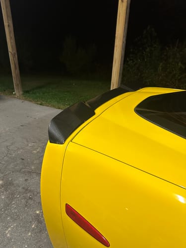 Customer photo review of Corvette C6 ZR1 Extended Rear Trunk Spoiler