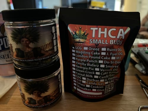 Customer photo review of Lemon Cherry Gelato THCA Flower