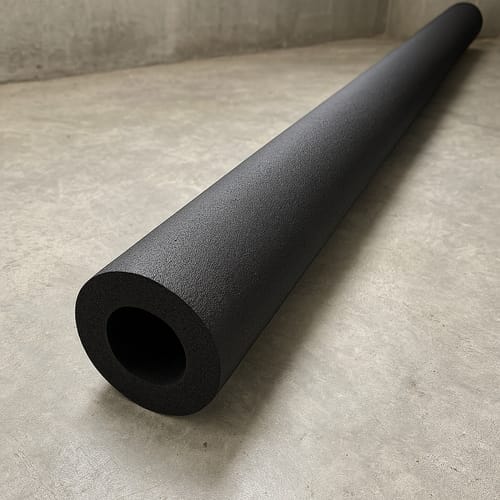 Customer photo review of Pipe Insulation Foam Class O Black 93mm Dia 25mm Wall 2m