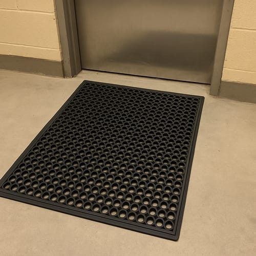 Customer photo review of Anti-Fatigue Entry Mat – Slip-Resistant Rubber Mat for Wet Areas, Doorways, Kitchens, Commercial, High-Traffic Areas, Durable, Non-Slip, Comfortable Flooring