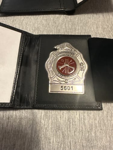 Customer photo review of SW2 Deluxe Leather Badge Wallet
