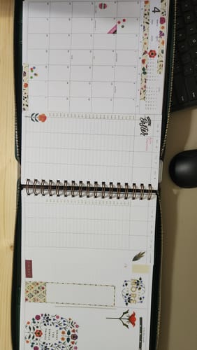 Customer photo review of 2026 | The Anne Planner | Mr. Darcy's Study (vertical week + month)