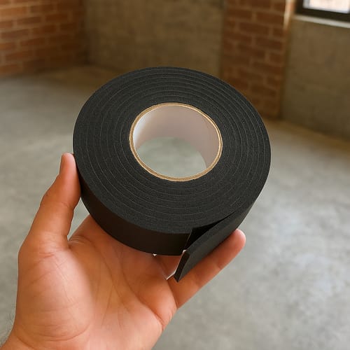 Customer photo review of Pipe Insulation Tape Black Foam Self-Adhesive 50mm x 15m