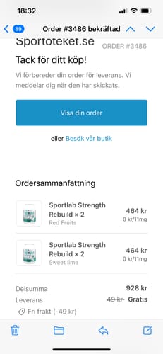 Customer photo review of Sportlab Strength Rebuild
