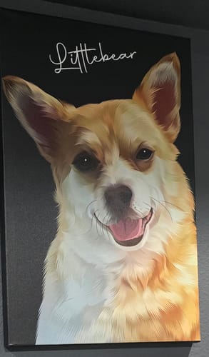 Customer photo review of Pet Art Canvas Wrap