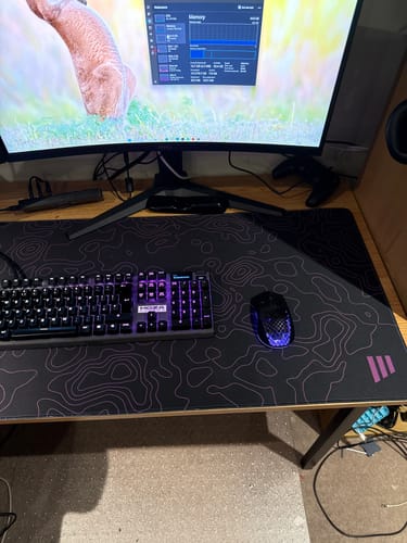Customer photo review of Lavender Midnight Topo Mousepad