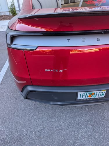 Earl P. review of Metal SpaceX Emblem Badge for All Teslas image 1 out of 1