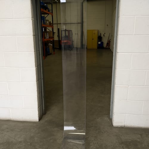 Customer photo review of Standard Clear PVC Strip by the Metre Custom Cut Length Durable, Transparent, Energy-Saving All Duty Levels 100mm-400mm Widths Available