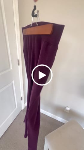 Customer video review of Luca Ribbed Pants - Majestic Purple