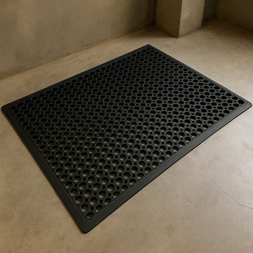 Customer photo review of Anti-Fatigue Anti-Slip Wet Area Mat – Heavy Duty Rubber, Slip-Resistant, Comfort Flooring for Kitchens, Workplaces, and Wet Environments
