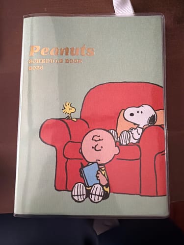 Customer photo review of Peanuts Snoopy 2026 Schedule Book - Sofa - 10 IN STOCK!