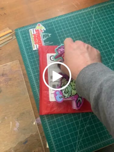 Customer video review of 100 Custom 4" Laminated Vinyl Stickers