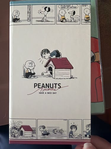 Customer photo review of Peanuts Snoopy Daily Notebook - Vintage Series - Comic Strip