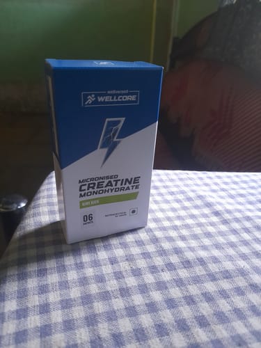 Customer photo review of Wellcore - Pure Micronised Creatine Monohydrate | Kiwi Kick (6 Sachets)
