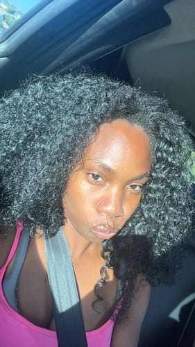 Customer photo review of Sensationnel Half Wig Instant Weave Drawsting Cap - IWD 5