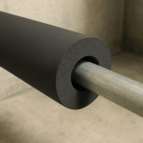 Customer photo review of Pipe Insulation Foam Class O Black 76mm x 19mm – Energy Saving