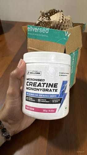 Customer photo review of Wellcore - Pure Micronised Creatine Monohydrate (307g, 83 Servings) Fruit Fusion