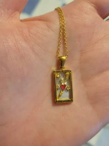 Customer photo review of Aura Tarot Necklace