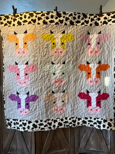 Customer photo review of Annabelle Precut Quilt Kit featuring Riley Blake Essence