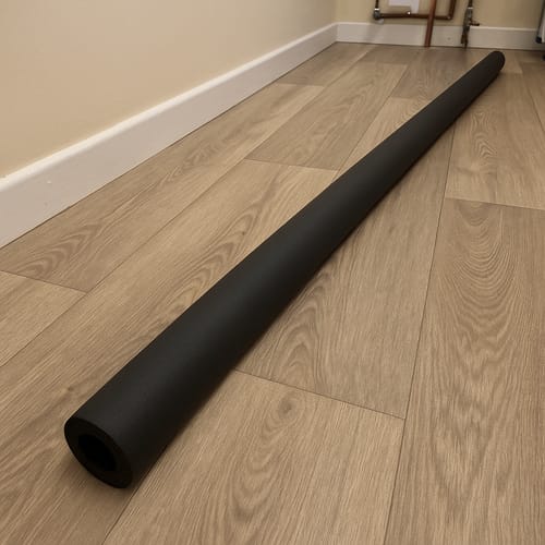 Customer photo review of Pipe Insulation Foam Class O Black 80mm x 19mm Wall 2m