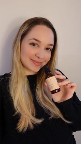 Customer photo review of Flowering Hair Serum