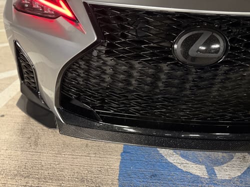 Customer photo review of 2021-Up Lexus IS Novel Style Front Bumper Lip Splitter